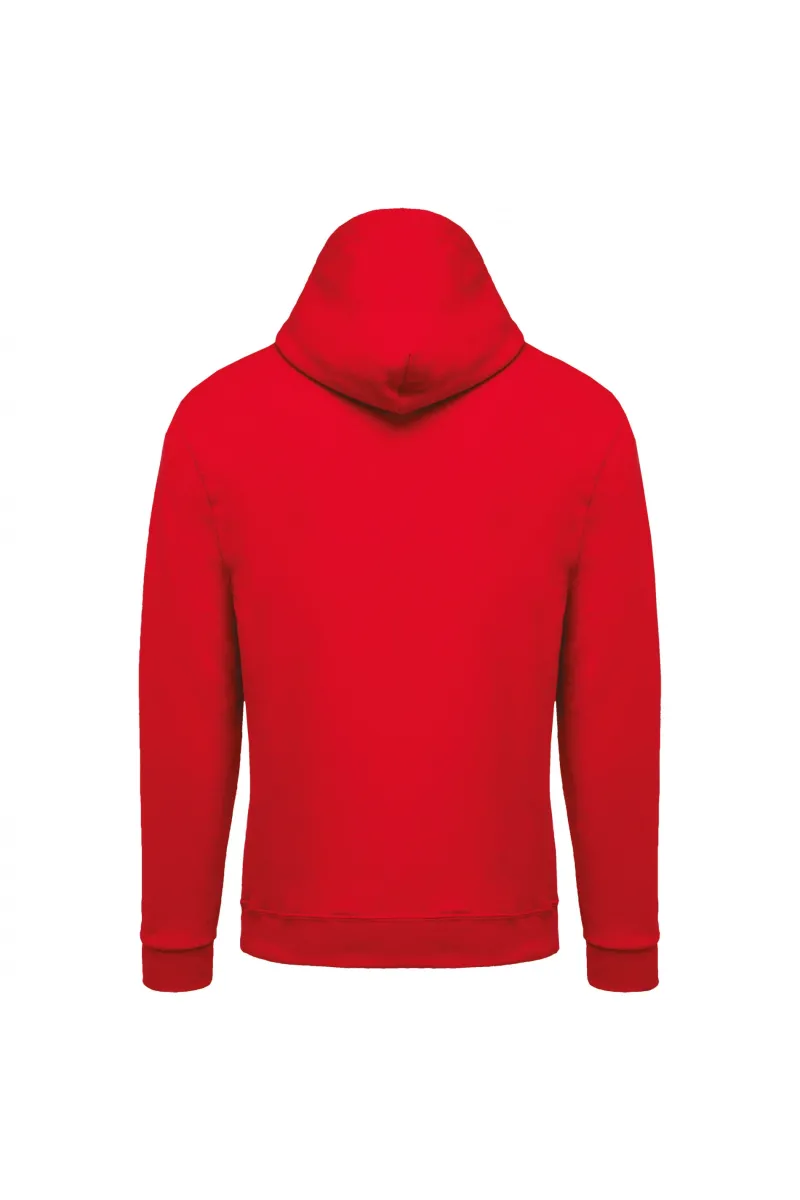 K476 Herensweater met Capuchon Rood