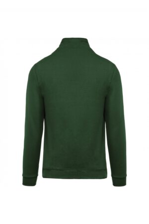 K478 Sweater met ritshals Forest Green