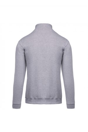 K478 Sweater Met Ritshals Oxford Grey