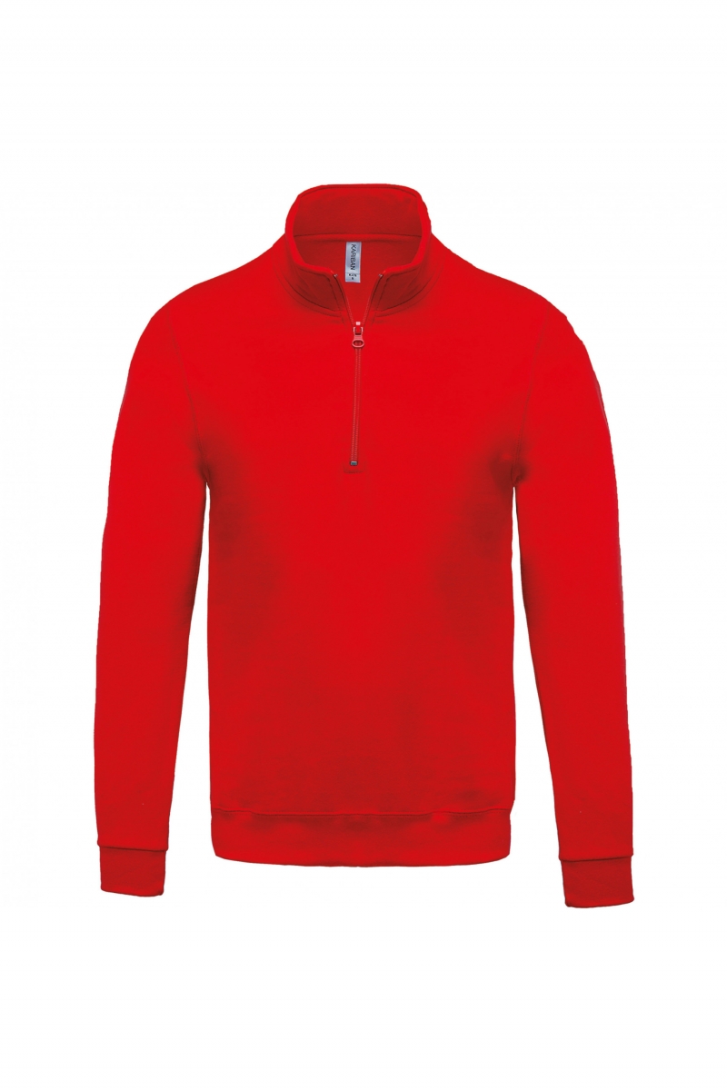 K478 Sweater Met Ritshals Rood