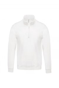 K478 Sweater Met Ritshals Wit