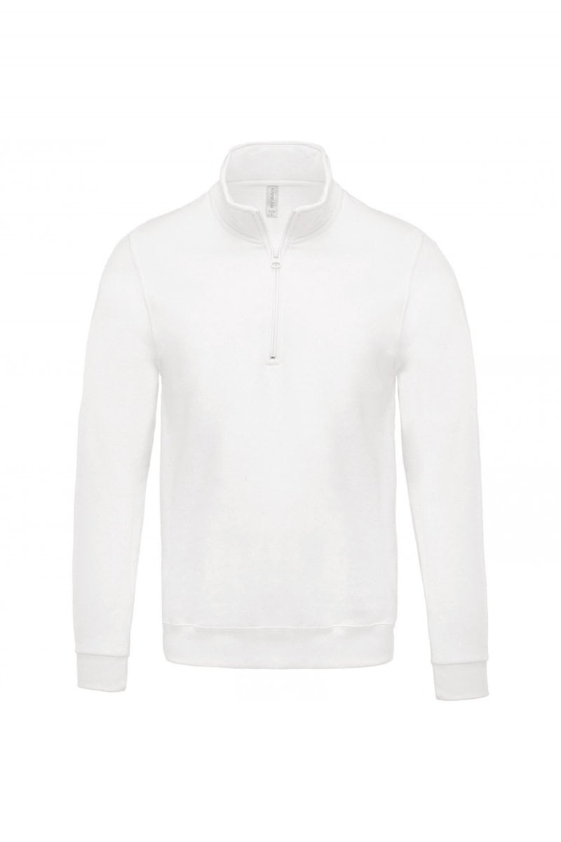 K478 Sweater Met Ritshals Wit