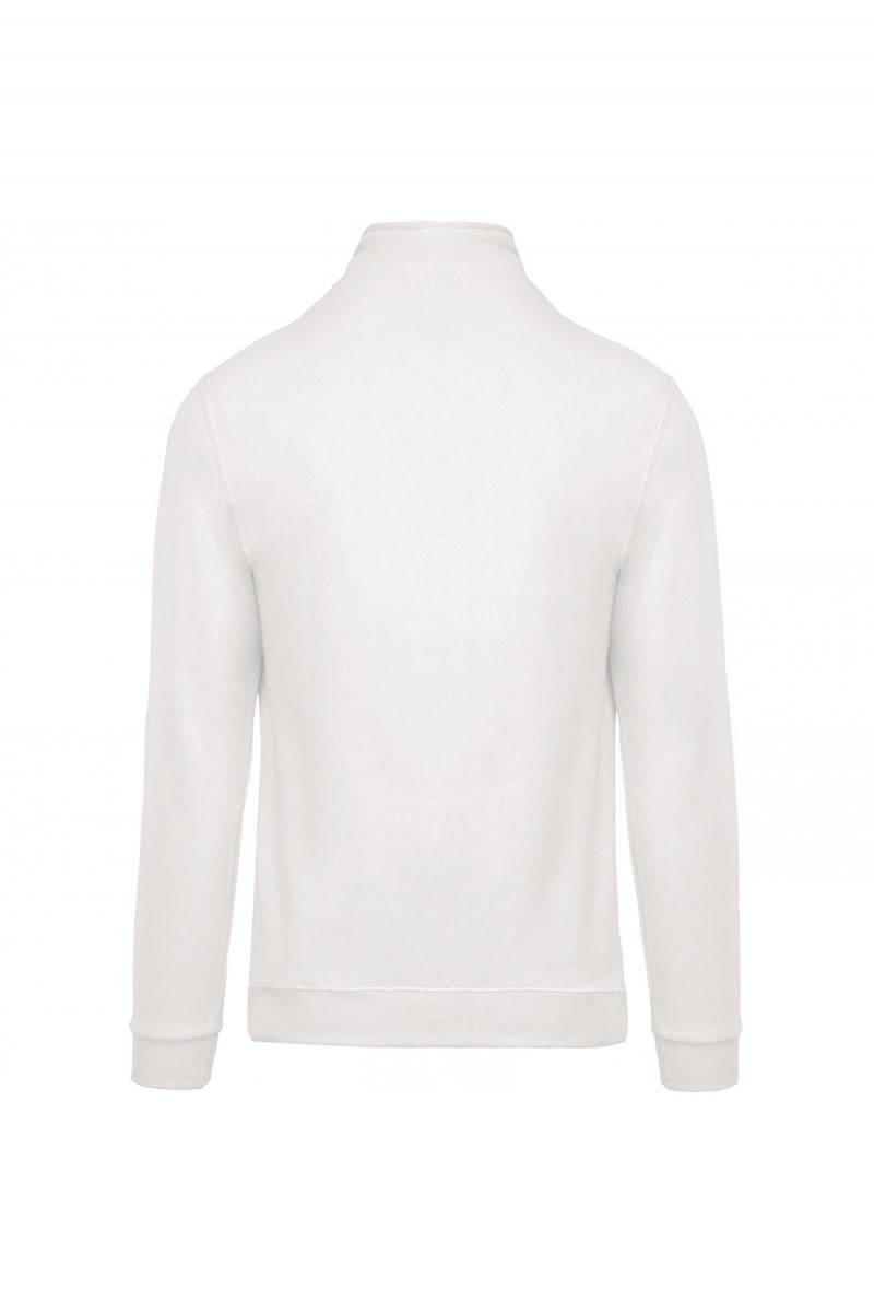 K478 Sweater Met Ritshals Wit
