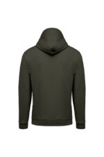 K479 Sweater met Rits en Capuchon Dark Khaki