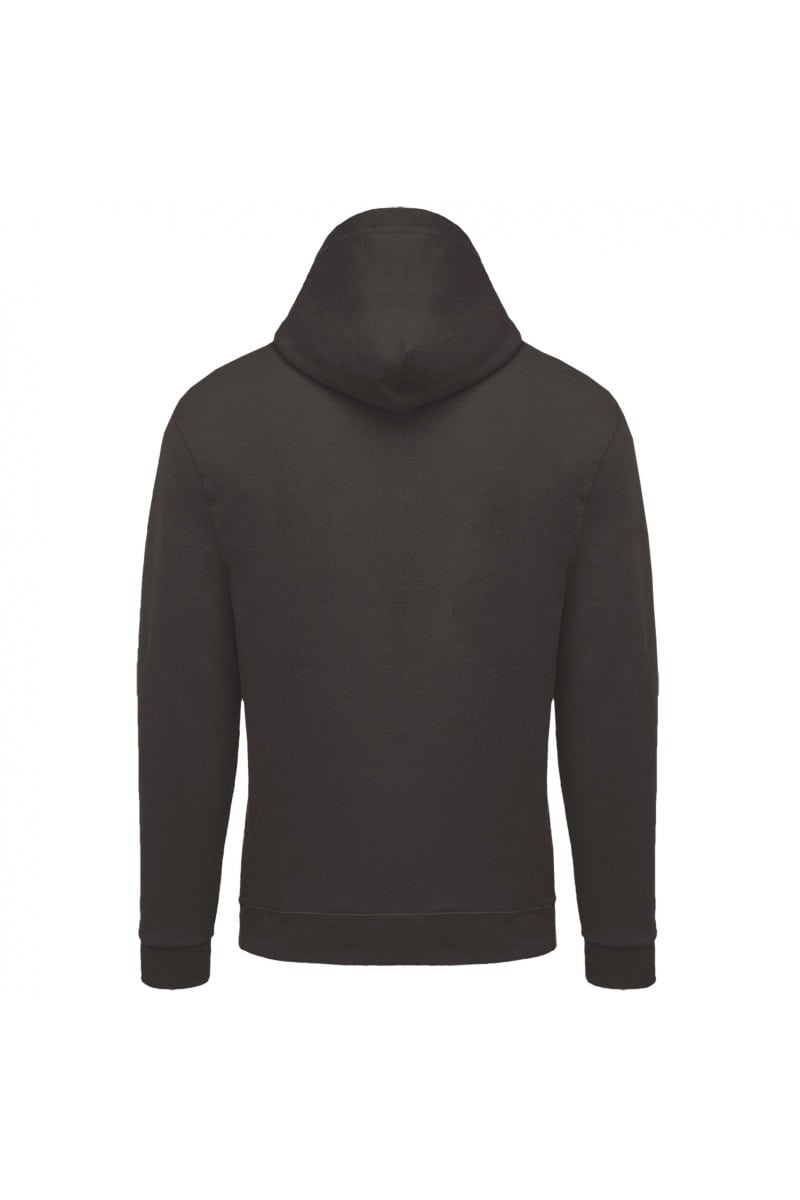 K479 Sweater met Rits en Capuchon Dark Grey
