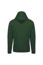 K479 Sweater met Rits en Capuchon Forest Green