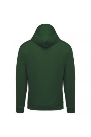 K479 Sweater met Rits en Capuchon Forest Green