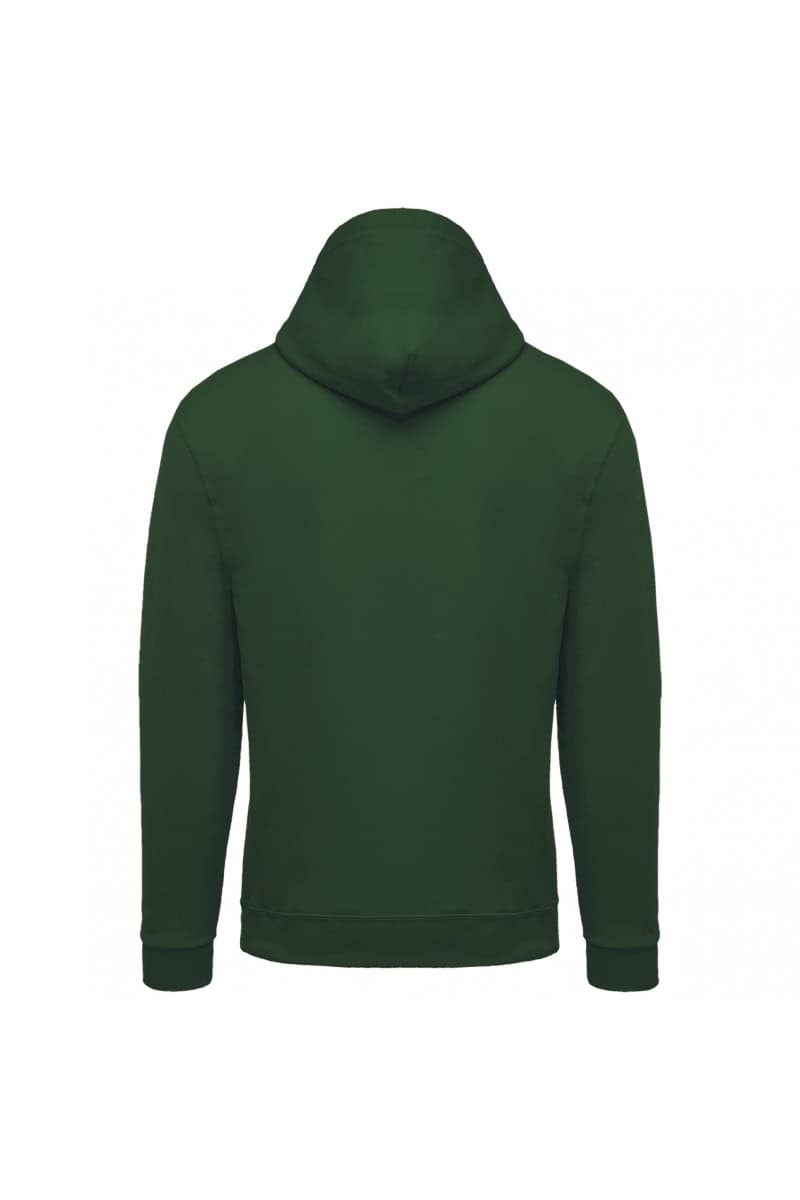K479 Sweater met Rits en Capuchon Forest Green