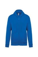 K479 Sweater met Rits en Capuchon Light Royal Blue