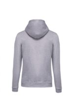 K479 Sweater met Rits en Capuchon Oxford Grey