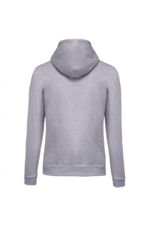 K479 Sweater met Rits en Capuchon Oxford Grey