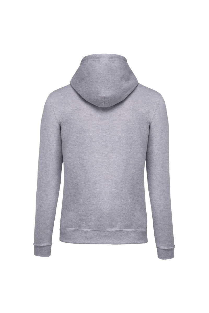 K479 Sweater met Rits en Capuchon Oxford Grey