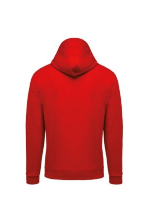 K479 Sweater met Rits en Capuchon Rood