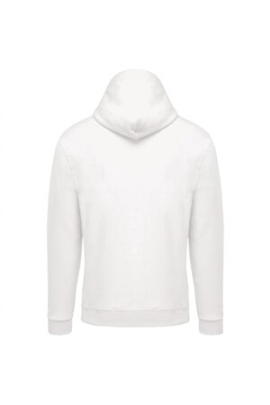 K479 Sweater met Rits en Capuchon White