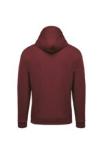 K479 Sweater met Rits en Capuchon Wine