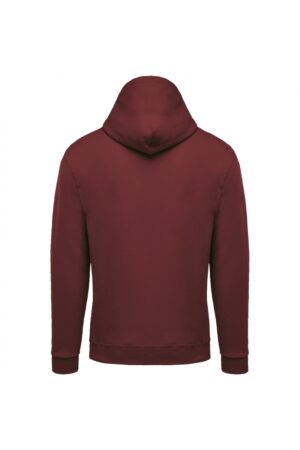 K479 Sweater met Rits en Capuchon Wine