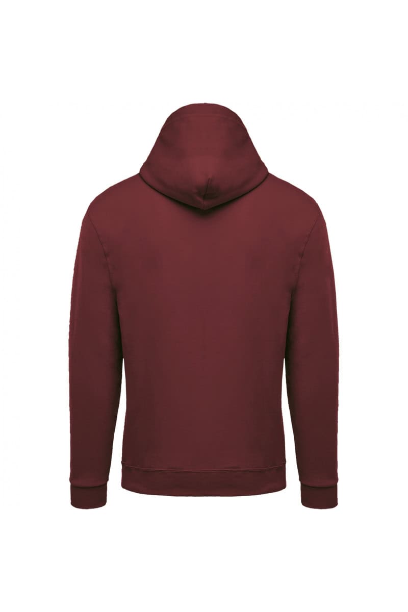 K479 Sweater met Rits en Capuchon Wine