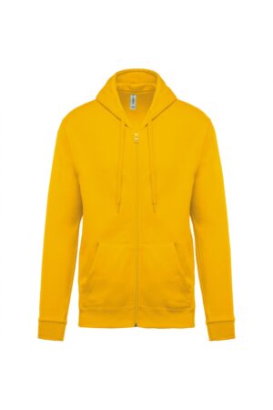 K479 Sweater met Rits en Capuchon Yellow