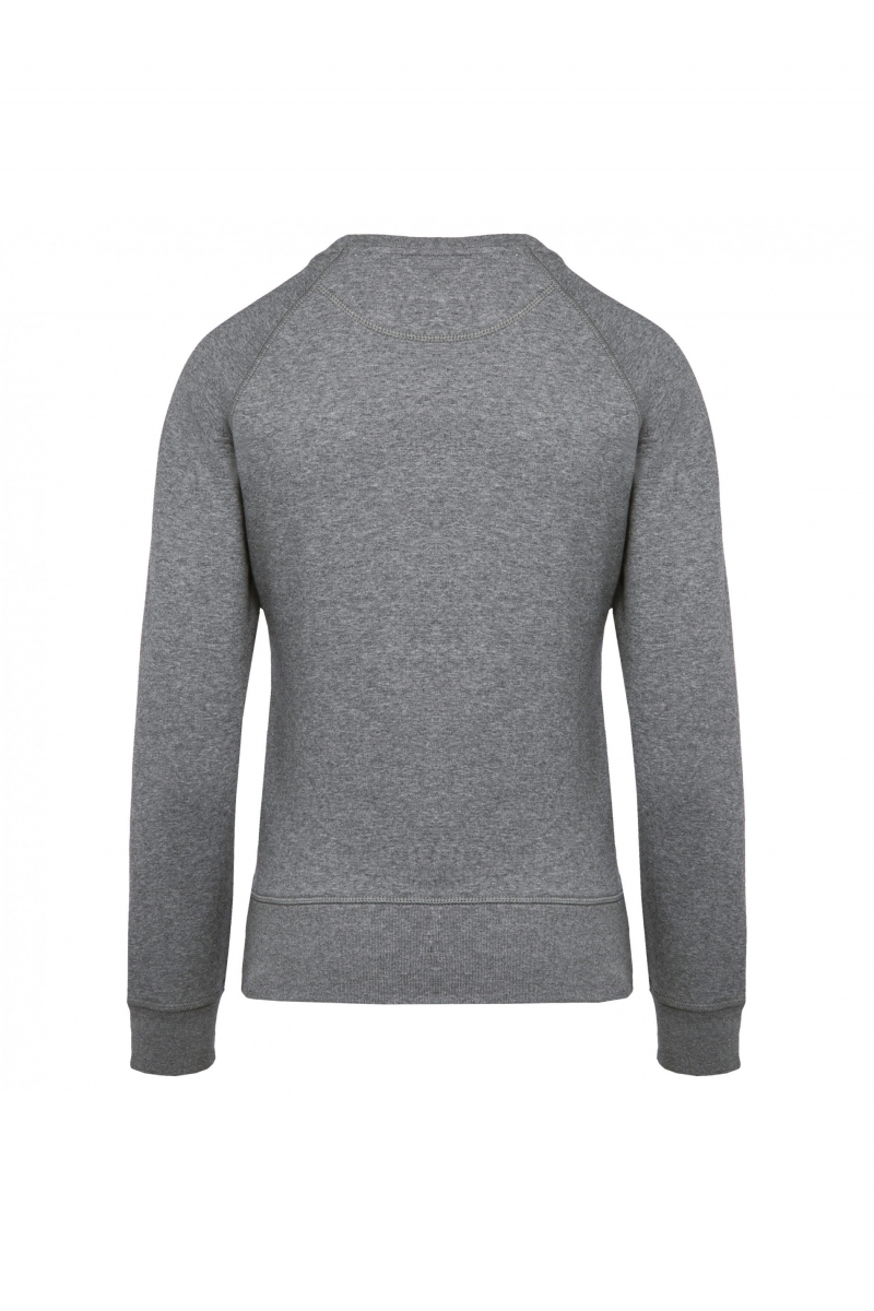 K481 Damessweater BIO Ronde Hals Raglanmouwen Grey Heather