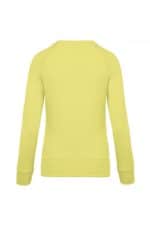 K481 Damessweater BIO Ronde Hals Raglanmouwen Lemon Yellow