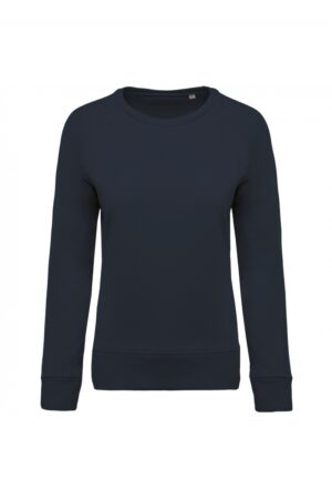 K481 Damessweater BIO Ronde Hals Raglanmouwen Navy