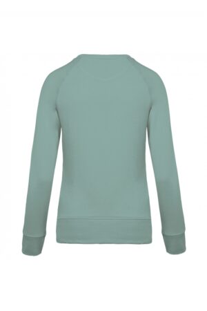 K481 Damessweater BIO Ronde Hals Raglanmouwen Sage