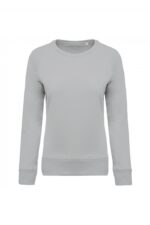 K481 Damessweater BIO Ronde Hals Raglanmouwen Snow Grey