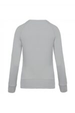 K481 Damessweater BIO Ronde Hals Raglanmouwen Snow Grey