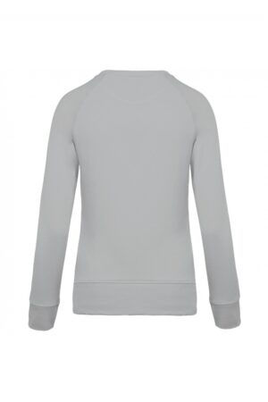 K481 Damessweater BIO Ronde Hals Raglanmouwen Snow Grey