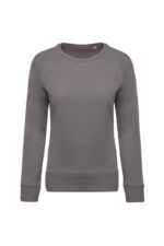K481 Damessweater BIO Ronde Hals Raglanmouwen Storm Grey