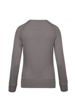 K481 Damessweater BIO Ronde Hals Raglanmouwen Storm Grey