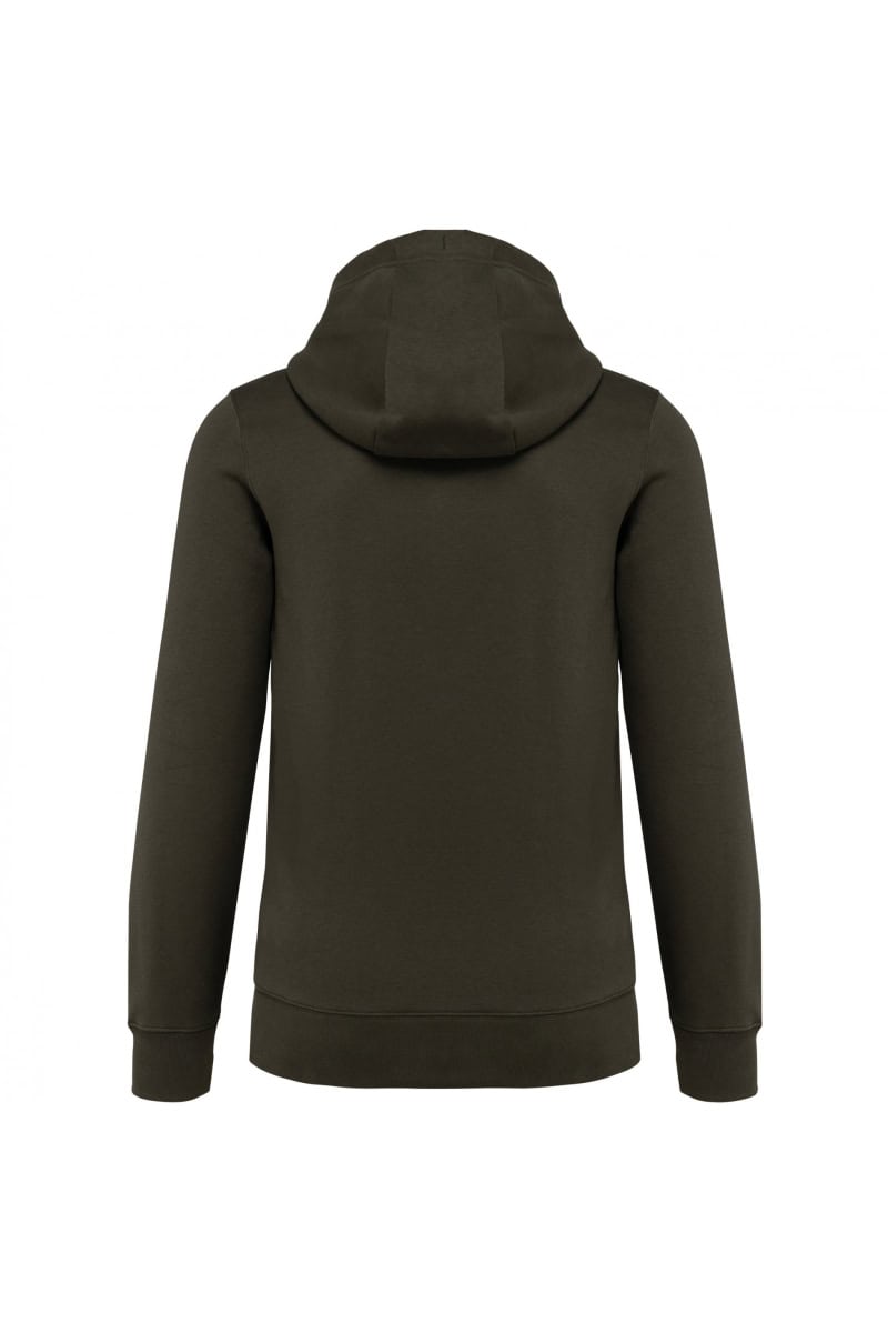 K489 Sweater met Capuchon Dark Khaki