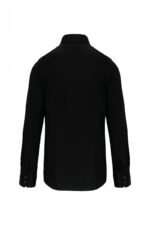 K529 Heren Stretch Overhemd Lange Mouwen Zwart