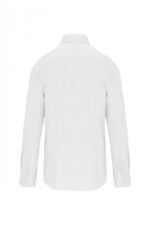 K529 Heren Stretch Overhemd Lange Mouwen Wit