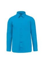 K545 - Jofrey - Herenoverhemd Lange Mouwen Bright Turquoise