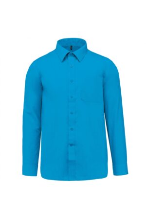 K545 - Jofrey - Herenoverhemd Lange Mouwen Bright Turquoise