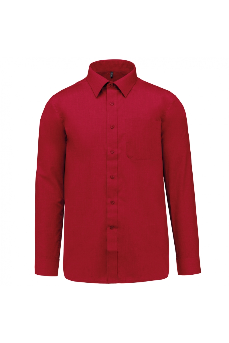 K545 - Jofrey - Herenoverhemd Lange Mouwen Rood