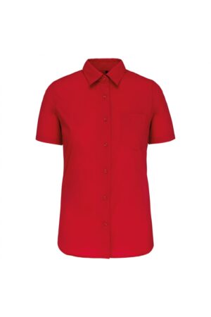 K548 - Judith Damesblouse Korte Mouwen Rood