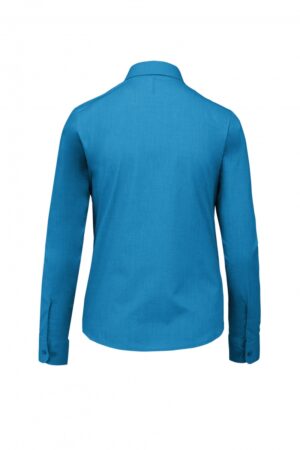 K549 Jessica - Damesblouse Lange Mouwen Bright Turquoise