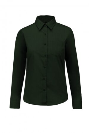 K549 Jessica - Damesblouse Lange Mouwen Forest Green