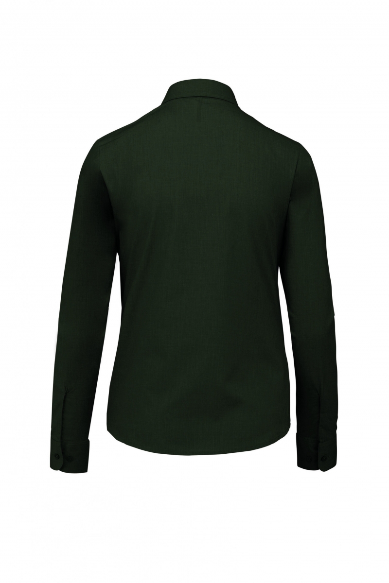 K549 Jessica - Damesblouse Lange Mouwen Forest Green