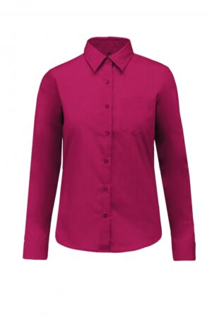 K549 Jessica - Damesblouse Lange Mouwen Fuchsia