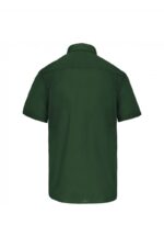 k551 Heren Overhemd Korte Mouwen Forest Green
