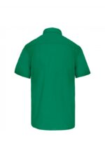 K551 Heren Overhemd Korte Mouwen Kelly Green