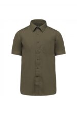K551 Heren Overhemd Korte Mouwen Light khaki