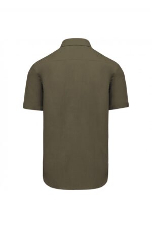 K551 Heren Overhemd Korte Mouwen Light khaki