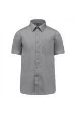 K551 Heren Overhemd Korte Mouwen Marl Storm Grey