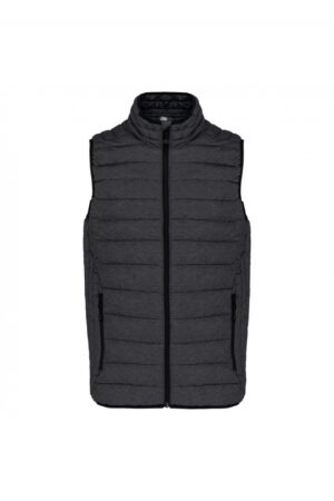 K6113 Men's Lightweight Sleeveless Down Jacket Marl Dark Grey