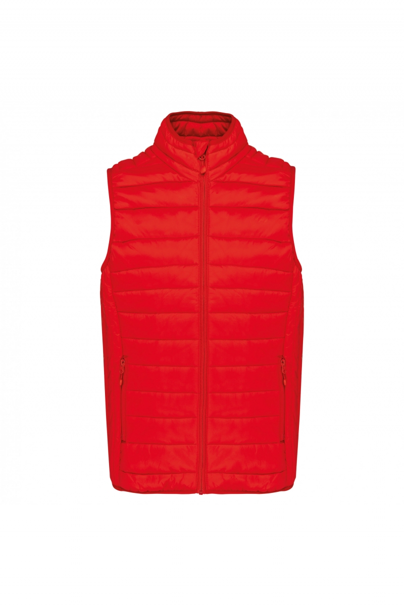 K6113 Men's Lightweight Sleeveless Down Jacket Red