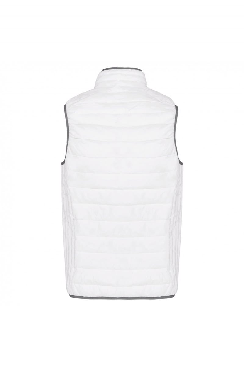 K6113 Men's Lightweight Sleeveless Down Jacket White